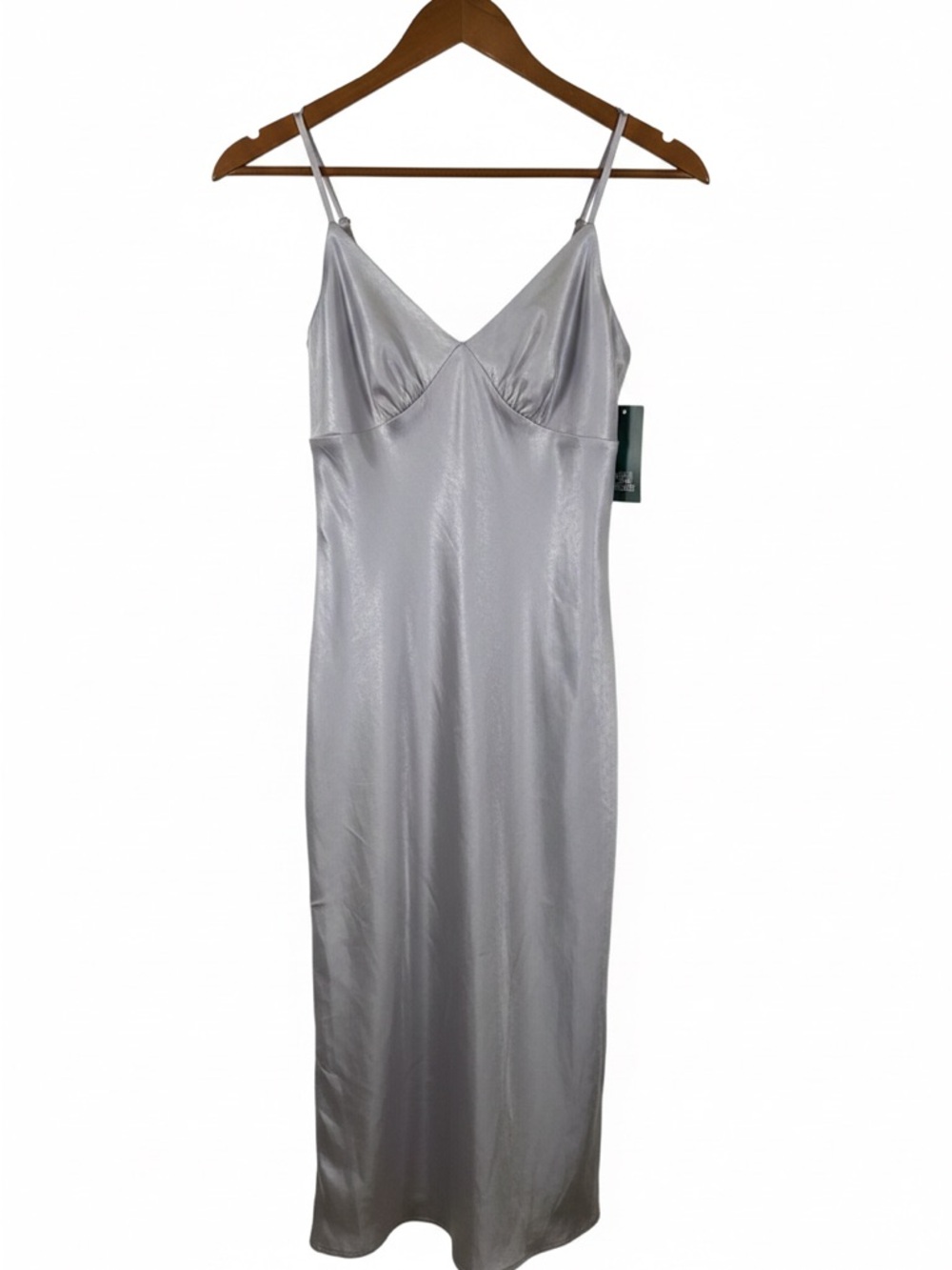 wild fable Silver Satin Slip Dress - Picture 3 of 5